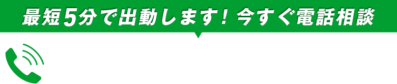 全国対応 最短５分で出動します！今すぐ電話相談 050-3528-1336